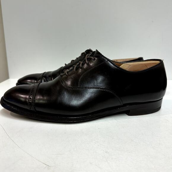 VERY GOOD Alden 9015 Dark Brown Color 8 Shell Cordovan Perforated Tip Bal 10.5 - Picture 4 of 14